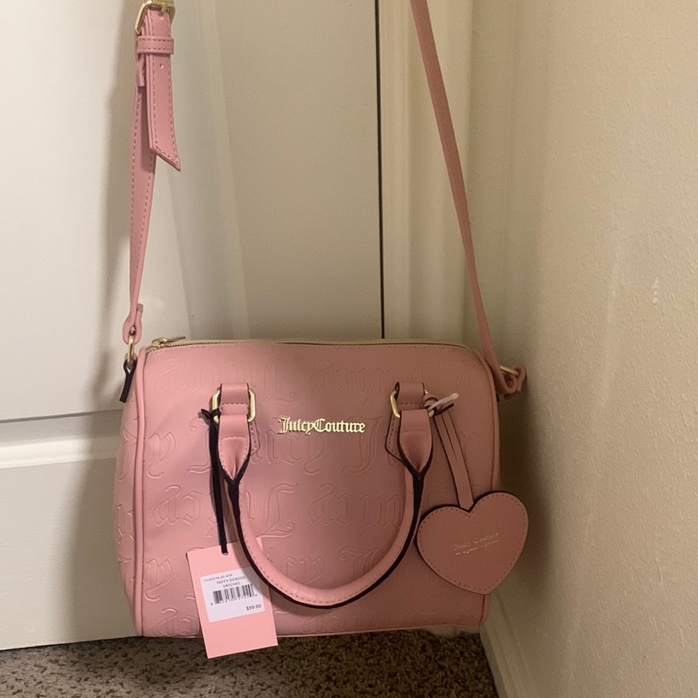 BNWT!!! Juicy Couture Pink Taffy Deboss Satchel!!!